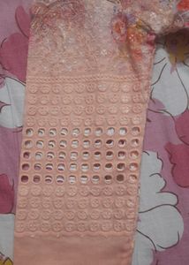 Floral Print Kurti with Delicate Details For Girls