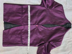 Purple Ethnic Jacket with pant