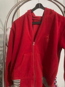 Red Zip-Up Hoodie
