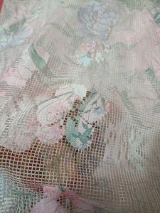 Floral Print Lace Overlay Dress