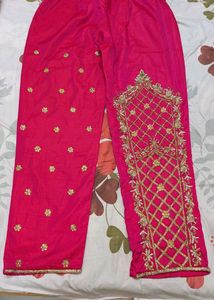 Elegant Pink heavy dress Set