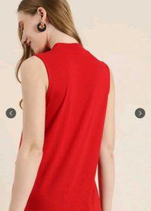 Sleeveless Mock Neck Top