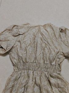 Price Drop alert Elegant Beige stylish frock