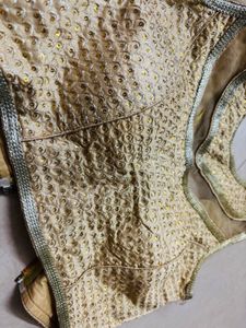 Elegant Gold Embellished Blouse