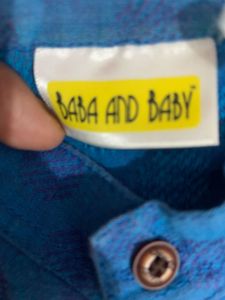 boys Blue Printed Kurta