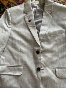 Formal blazer Set Men Grey With Pant