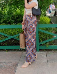 Zara Bohemian Print Palazzo Pants