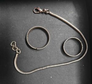 Silver Bracelet & Rings Set