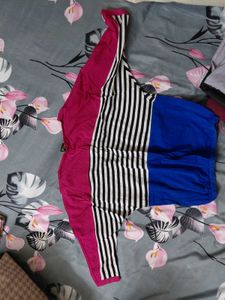 3 Block Striped Top