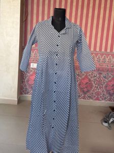 Striped collared dress