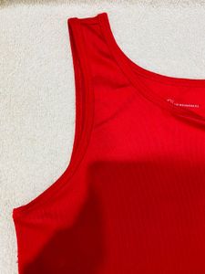 Vibrant Red Cropped Tank Top