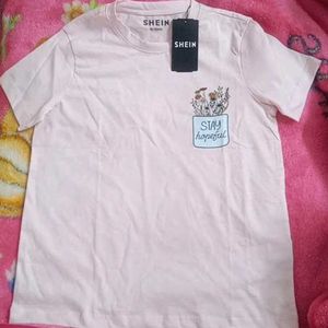 M size Pink Graphic Tee - Stay Hopeful Design