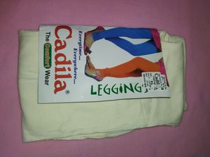 Cream Color Cotton Leggings