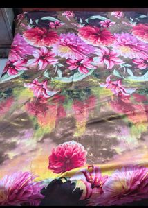Vibrant Floral Print Bedsheet