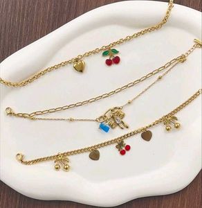 Anti tarnish charm Bracelet