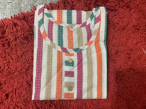 Striped Cotton Kurti