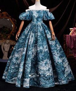 Bridgestone inspired Off-Shoulder Floral Gown