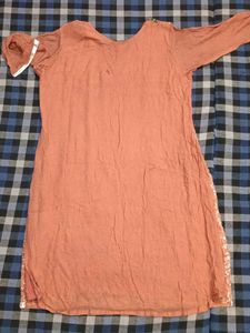 Elegant Rust heavy Sequence work Suit
