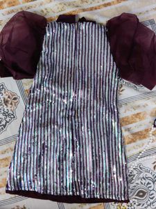 Sparkly Sequined one piece with purse.