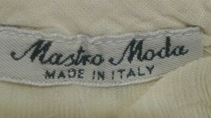Mastro Moda Ivory Lace Trim Blouse