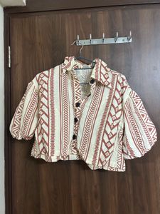 Patterned Crop Top