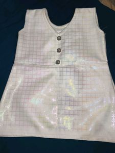 White dress with Pants Set