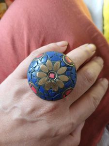 mosaic Boho adjustable Ring Set of 2