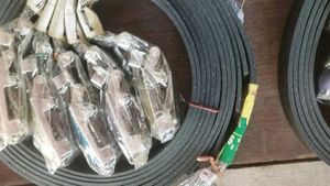 Black Leather Belt Set