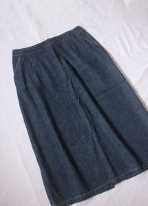Vintage Denim Midi Skirt