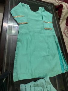 Sea Green Colour Kurta Set