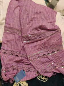 Beautiful Lavender Dupatta with Sequins