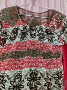 Brown, White Wivvennet Tunic Top