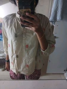 Elegant Short Embroidered Kurta