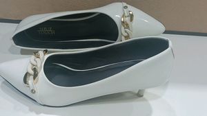 SHUZ TOUCH Pointed Toe Embellished Slim Pumps