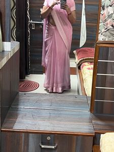 Elegant light Pink Saree