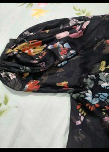 Floral Print Puff Sleeve Dress
