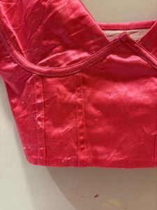 Hot Pink Satin Corset Top