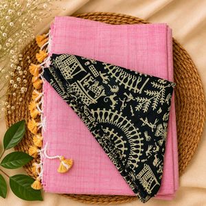 🌸 Pinky Promise Mul Cotton Saree 🌸