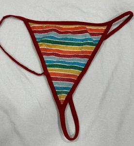 Striped Thong Panty