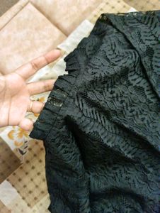 Tiered Black Skirt with kurti