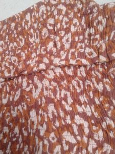 Brown Leopard Print Smocked Camisole Top