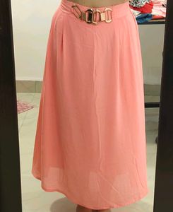 Pink Maxi Skirt