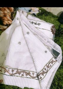 Elegant Embroidere saree with blouse