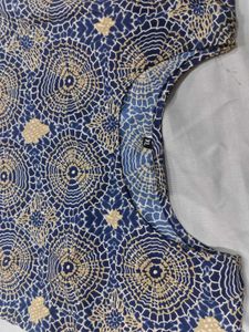 Elegant Blue Printed Kurta