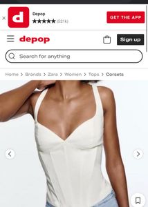 Zara White Corset Top