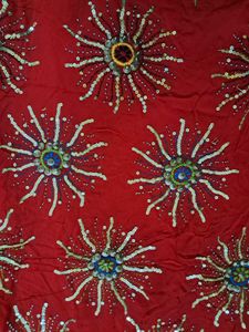 Embellished Red Dupatta