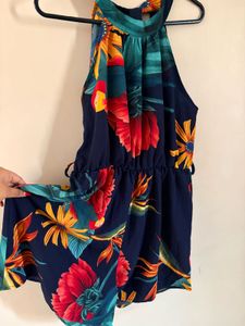 Posh Halter Neck Short Jumpsuit