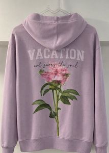 Lilac "Vacation" Graphic Hoodie