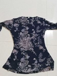 Elegant Floral Print Kurti
