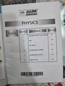 Allen Physics JEE Main+Advanced Books 4, 5, 6